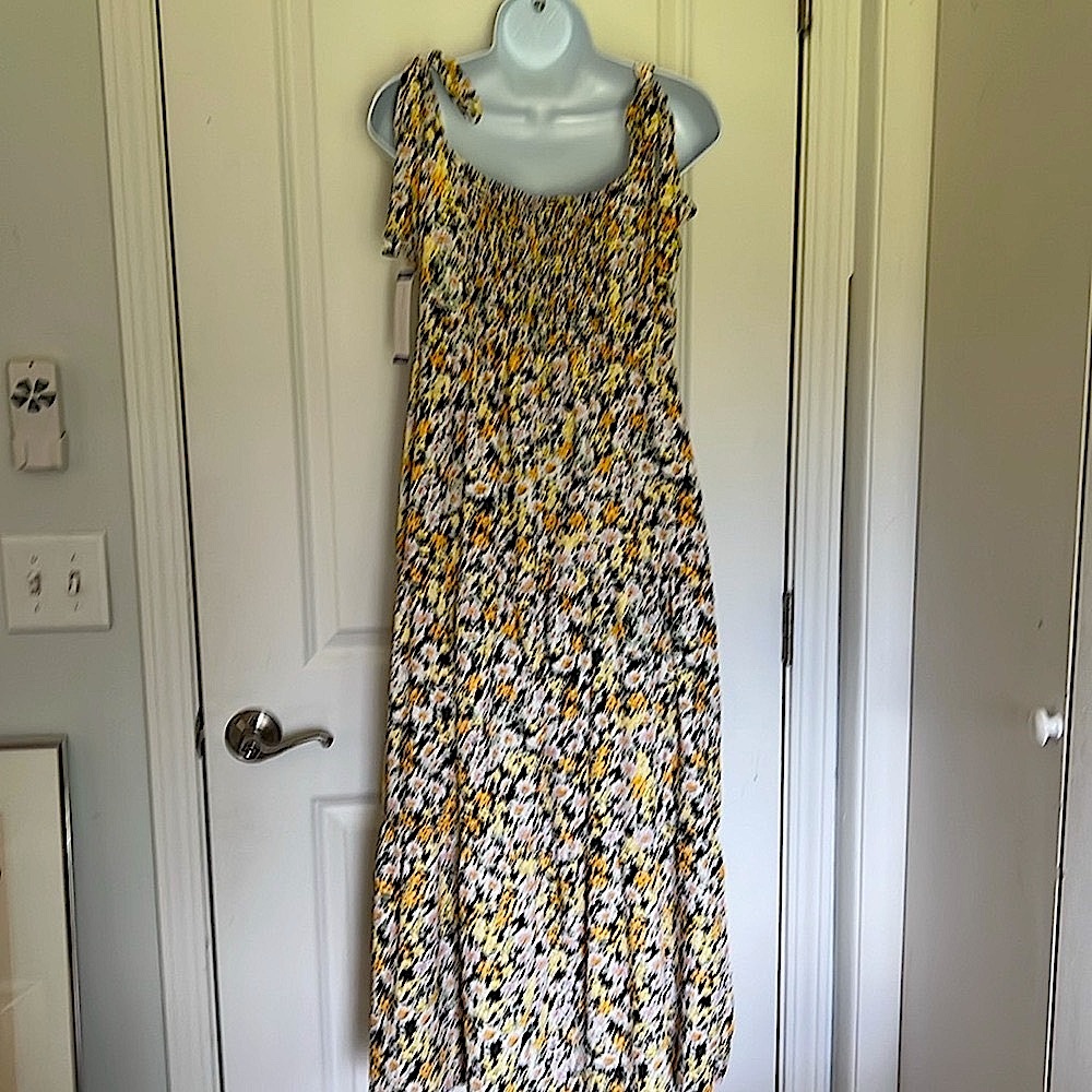 NWT Sanctuary Tie Strap Summer Maxi Dress Prairie